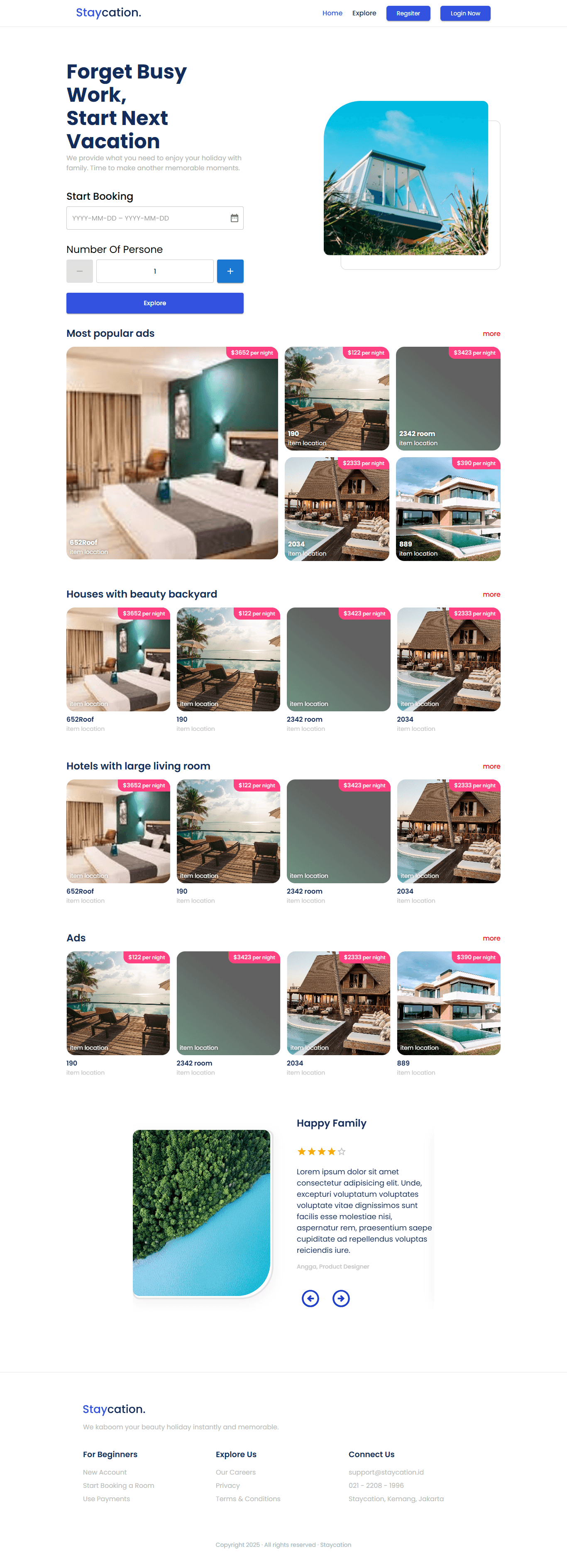 Booking Website